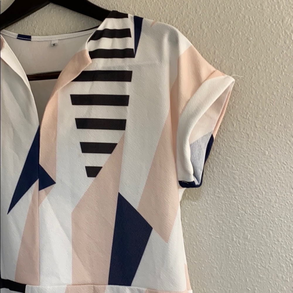 Cute Color Block Dress - Picture 2 of 8